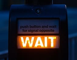 Traffic Light Waiting Button